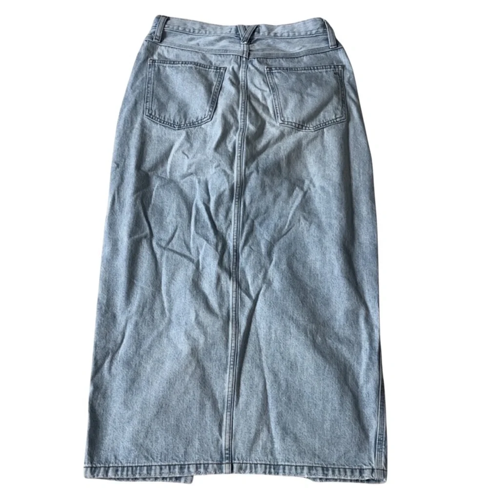 Madewell The Rilee Blue Jean Denim Midi Skirt Size 27